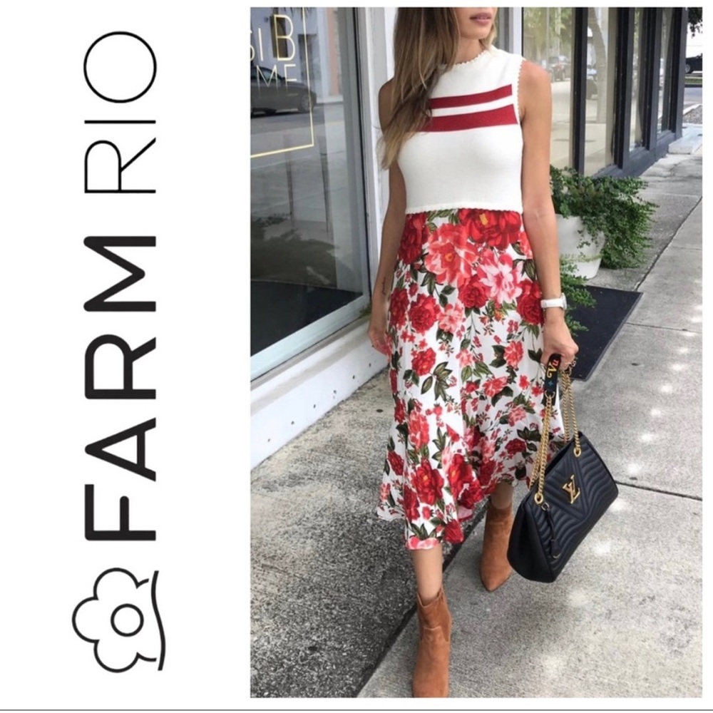 Farm Rio for Anthropologie Endless Summer Dress, Size L